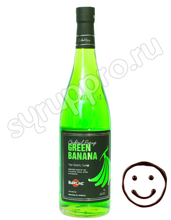 Сироп Barline Зеленый банан 1 литр