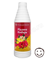 ProffSyrup Малина-Имбирь основа для напитков 1 кг